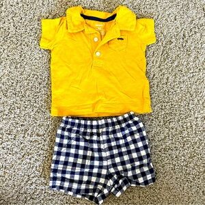 Matching polo shirt and short size 3M